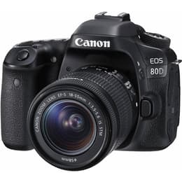 Canon EOS 80D Reflex 24,2 - Svart