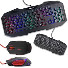 Cortek Keyboard QWERTY Italiensk Bakgrundsbelyst tangentbord XForce + GP4 Kit Mouse and Keyboard