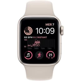 Apple Watch Series SE 2 (2022) GPS 44 mm - Aluminium Stjärnglans - Sportband Stjärnglans