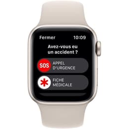 Apple Watch Series SE 2 (2022) GPS 44 mm - Aluminium Stjärnglans - Sportband Stjärnglans