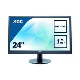 24-tum Aoc E2460SH 1920 x 1080 LCD Monitor Grå