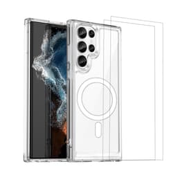 Skal Galaxy S23 Ultra och 2 st skärmskydd - TPU - Genomskinlig
