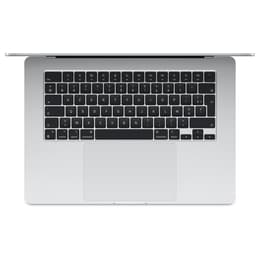 MacBook Air 15" (2023) - Apple M2 med 8-kärnig CPU och 10-kärnig grafikprocessor - 8GB RAM - SSD 256GB - AZERTY - Fransk