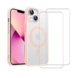 Skal iPhone 13 och 2 st skärmskydd - TPU - Rosa