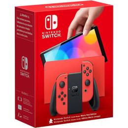 Switch OLED 64GB - Röd - Begränsad upplaga Mario + Mario