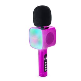 Bigben Micro karaoké avec effets lumineux - rose Audio-tillbehör