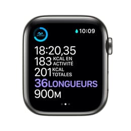 Apple Watch (Series 6) 2020 GPS 40 - Aluminium Grå utrymme - Sport-loop Grå