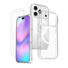 Skal iPhone 17 Pro och 2 st skärmskydd - TPU - Genomskinlig