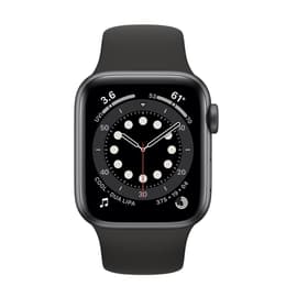 Apple Watch (Series 6) 2020 GPS + Mobilnät 40 - Aluminium Grå utrymme - Sportband Svart
