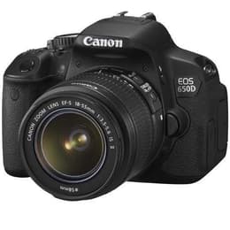 Reflex EOS 650D - Svart + Canon Canon EF-S 18-55 mm f/3.5-5.6 IS II f/3.5-5.6