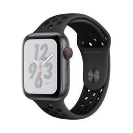 Apple Watch (Series 4) 2018 GPS + Mobilnät 44 - Aluminium Grå utrymme - Sport Nike Space black