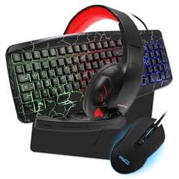 Amstrad Keyboard AZERTY Fransk Bakgrundsbelyst tangentbord Warriors