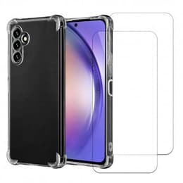 Skal Galaxy A54 och 2 st skärmskydd - TPU - Genomskinlig