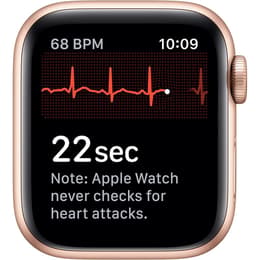Apple Watch (2019) GPS + Mobilnät 40 mm - Aluminium Guld - Sportband Stjärnglans