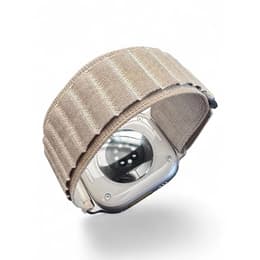 Apple Watch Ultra (2022) GPS + Mobilnät 49 mm - Titan naturligt titan - Bergsloop Stjärnglans