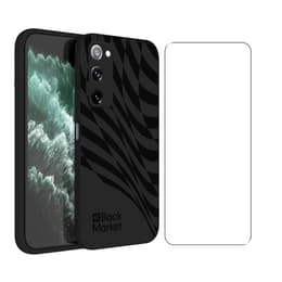 Back Market Skal Galaxy S20 FE och skyddsskärm - Återvunnen plast - Svart - Vågmönster
