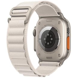 Apple Watch Ultra (2022) GPS + Mobilnät 49 mm - Titan naturligt titan - Bergsloop Vit