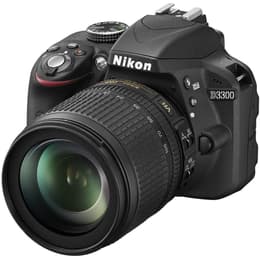 Reflex D3300 - Svart + Nikon AF-S DX Nikkor 18-105mm F3.5-5.6G ED VR f/3.5-5.6