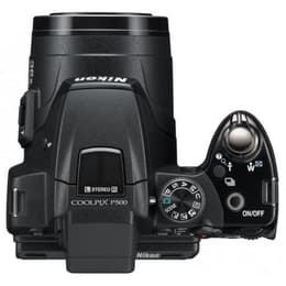 Bro Coolpix P500 - Svart + Nikon Nikkor 30X Wide Optical Zoom 22.5–810mm f/3.4-5.7 f/3.4-5.7