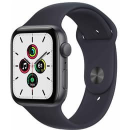Apple Watch Series SE 1 (2020) GPS 44 mm - Aluminium Grå utrymme - Sportband Midnight