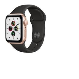 Apple Watch Series SE 1 (2020) GPS 40 mm - Aluminium Guld - Sportband Svart