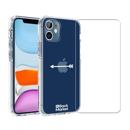 Back Market Skal iPhone 12 mini och skyddsskärm - 60% Återvunnen plast - Genomskinlig