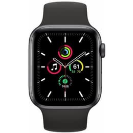 Apple Watch (Series SE) 2020 GPS 44 - Aluminium Grå utrymme - Sport loop Svart
