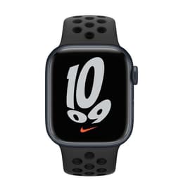 Apple Watch Series 7 (2021) GPS 41 mm - Aluminium Midnight - Nike Sport band Svart
