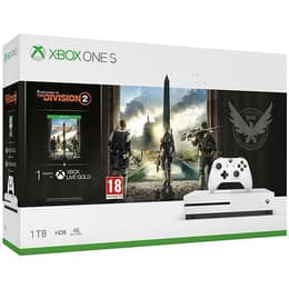 Xbox One S 1000GB - Vit - Begränsad upplaga Tom Clancy`s The Division 2 + Tom Clancy`s The Division 2