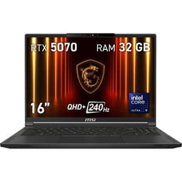 MSI Stealth 16 AI A2HWGG-047ES OLED 16"-tum - Core Ultra 9 285H - 32GB - SSD 1 TBGB NVIDIA GeForce RTX 5070 QWERTY - Spansk