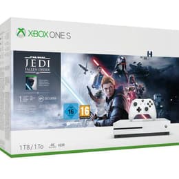 Xbox One S 1000GB - Vit + Star Wars: Jedi Fallen Order