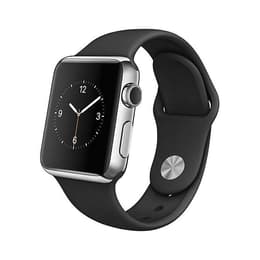 Apple Watch (Series 1) 42 - Rostfritt stål Svart - Sport-loop Svart