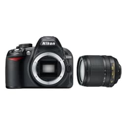 Reflex D3100 - Svart + Nikon AF-S DX Nikkor 18-55mm f/3.5-5.6G ED VR f/3.5-5.6