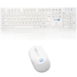 Simpletek Keyboard QWERTY Engelsk Wireless M&K INGLESE US Kit Mouse and Keyboard