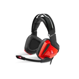 Spirit Of Gamer XPERT-H100 Red Edition gaming kabelansluten Hörlurar med microphone - Svart/Röd