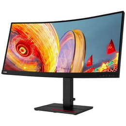 34-tum Lenovo ThinkVision T34w 1920 x 1080 LCD Monitor Svart