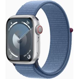 Apple Watch Series 9 (2023) GPS 41 mm - Aluminium Silver - Sport loop Blå