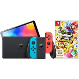Switch 32GB - Svart Standard + Super Mario Party Jamboree