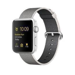 Apple Watch (Series 2) 2017 GPS 42 - Aluminium Silver - Vävd nylon Grå