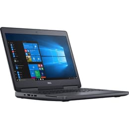 Dell Precision 7520 15-tum (2017) - Core i7-7820HQ - 64GB - SSD 2 TB QWERTY - Italiensk