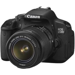 Reflex EOS 650D - Svart + Canon Zoom Lens EF-S 18-55mm f/3.5-5.6 IS STM f/3.5-5.6