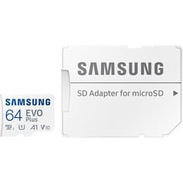 Carte Mémoire MicroSD Evo Plus 64GB Class 10 - 100 MB/S + Adaptateur SD Samsung USB-nyckel