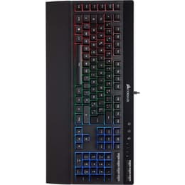 Corsair Keyboard AZERTY Fransk Bakgrundsbelyst tangentbord K55 RGB