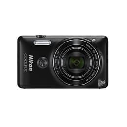 Kompakt Coolpix S6900 - Svart + Nikon Nikkor 12x Wide Optical Zoom ED VR f/3.3 - 6.3