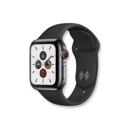 Apple Watch Series SE 2 (2022) GPS 44 mm - Aluminium Silver - Sportband Svart