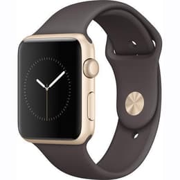 Apple Watch (Series 1) 2016 GPS 42 - Aluminium Guld - Sport-loop Grå