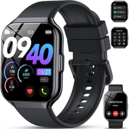 No Brand Smart Watch Touch Stopwatch, Activity Tracker, with heart rate monitor, sleep monitor HR GPS - Svart