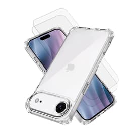 Skal iPhone Air och 2 st skärmskydd - TPU - Genomskinlig