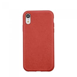 Skal iPhone XR - Naturligt material - Röd