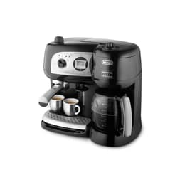 Espresso kaffemaskin kombinerad Papperskapslar (E.S.E.) kompatibla Delonghi BCO 264.1 1.3L - Svart